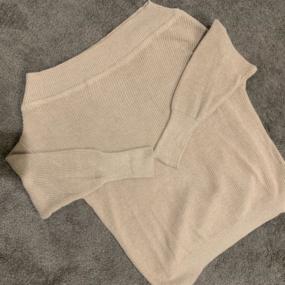Off the shoulder sweater